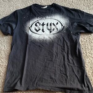 Styx size large black concert T-shirt